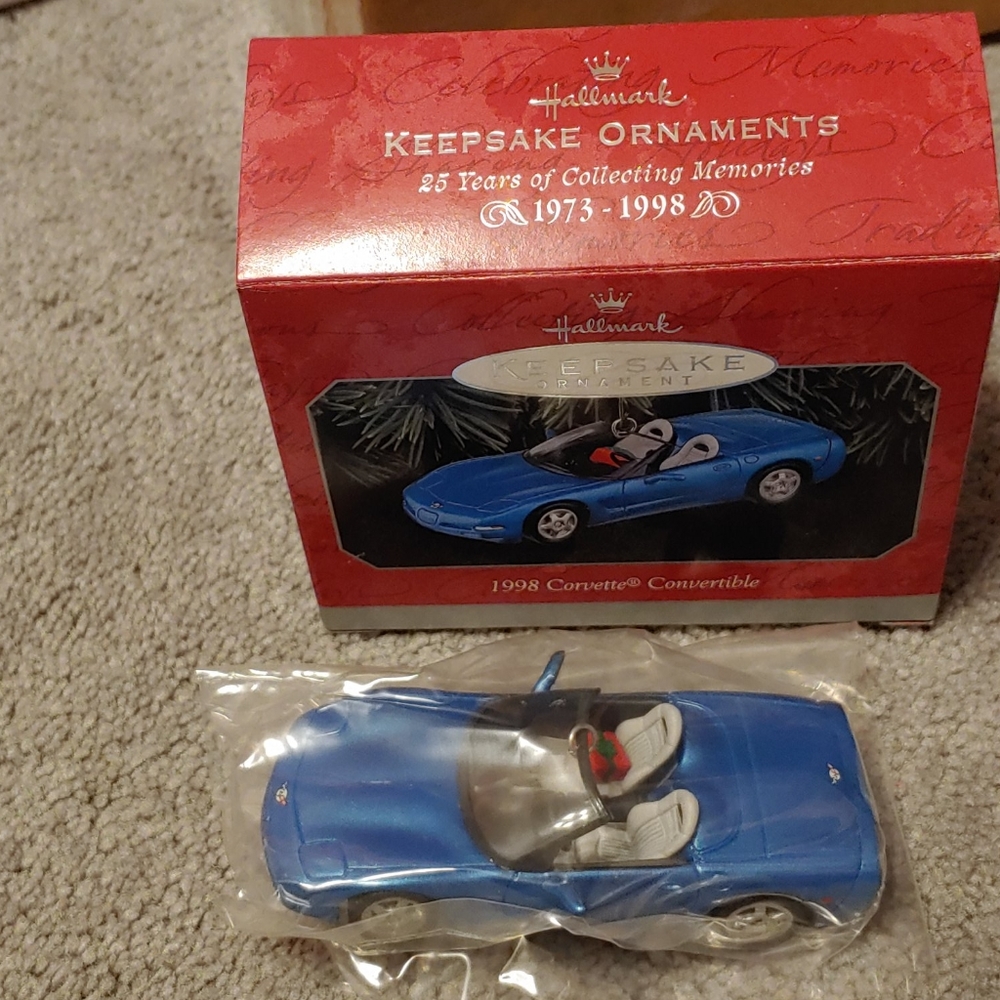 All Hallmark. Keepsake.  Ornament. 1998. Corvette. SALE.